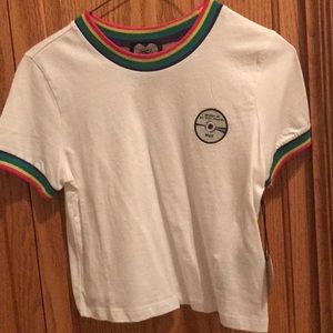 Forever 21 graphic cropped tee